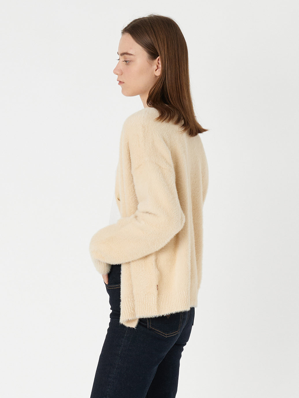 GALLERY カーディガン ベージュ MACADAMIA