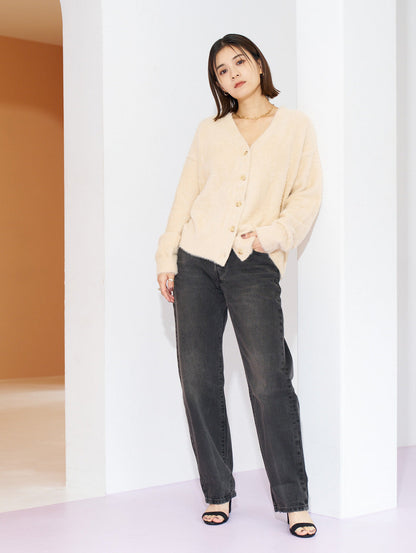 GALLERY カーディガン ベージュ MACADAMIA