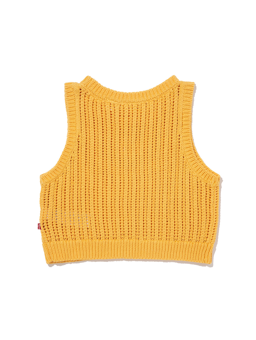 ニットベスト イエロー AMBER YELLOW