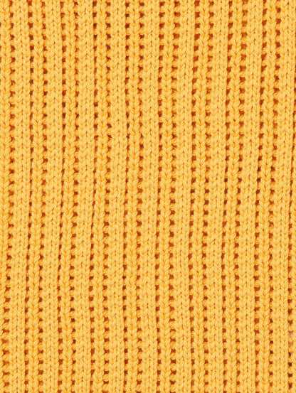 ニットベスト イエロー AMBER YELLOW