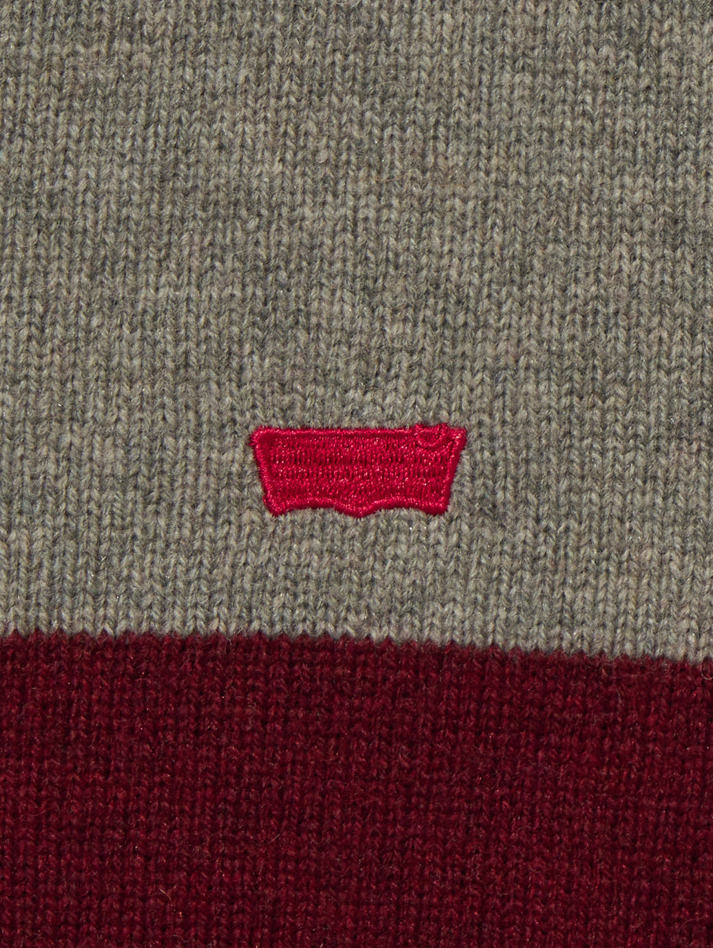 クルーネックセーター レッド CALLOWAY STRIPE