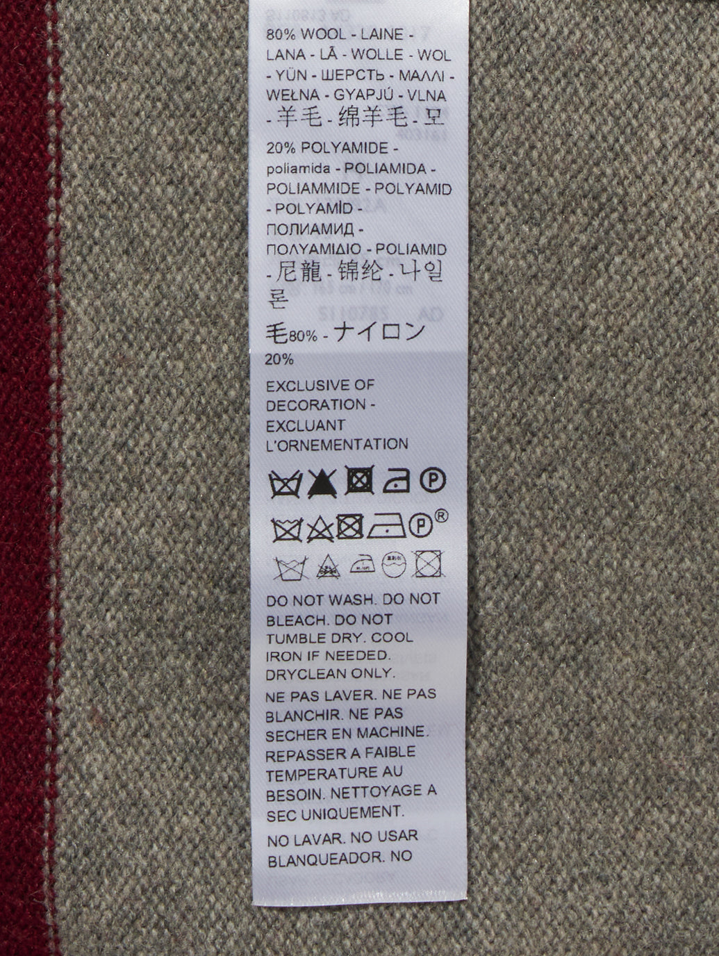 クルーネックセーター レッド CALLOWAY STRIPE