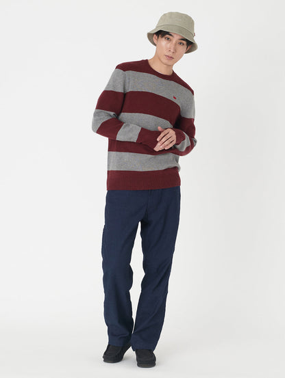 クルーネックセーター レッド CALLOWAY STRIPE