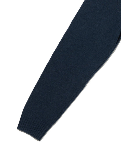 クルーネックセーター ブルー SADDLEMAN