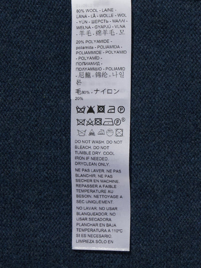 クルーネックセーター ブルー SADDLEMAN