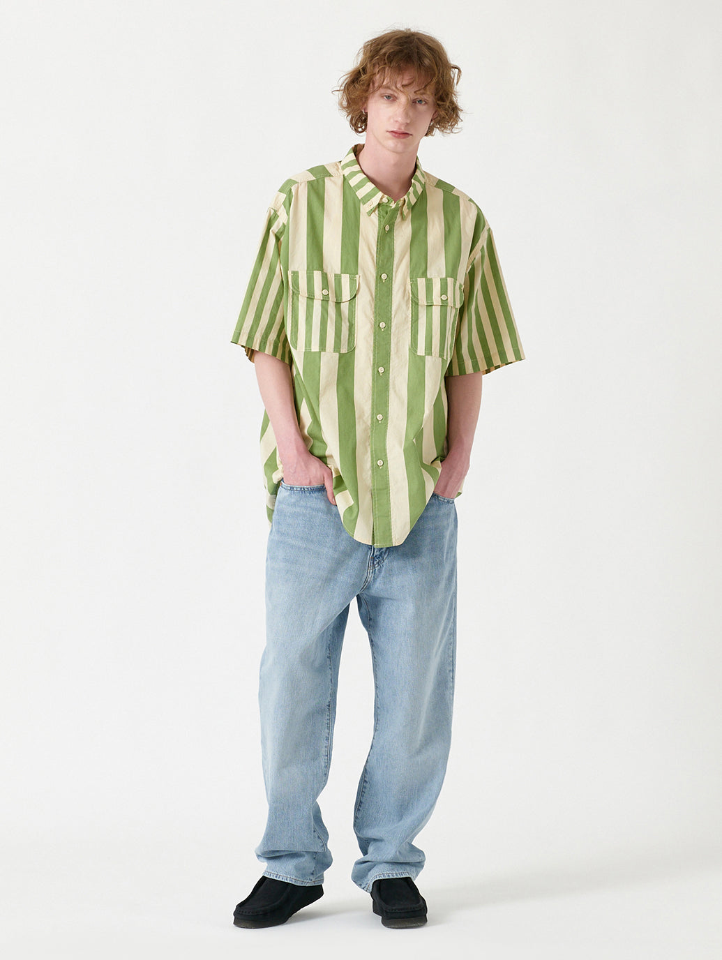 LEVI'S® SKATE 半袖シャツ グリーン MIXED UP GREEN