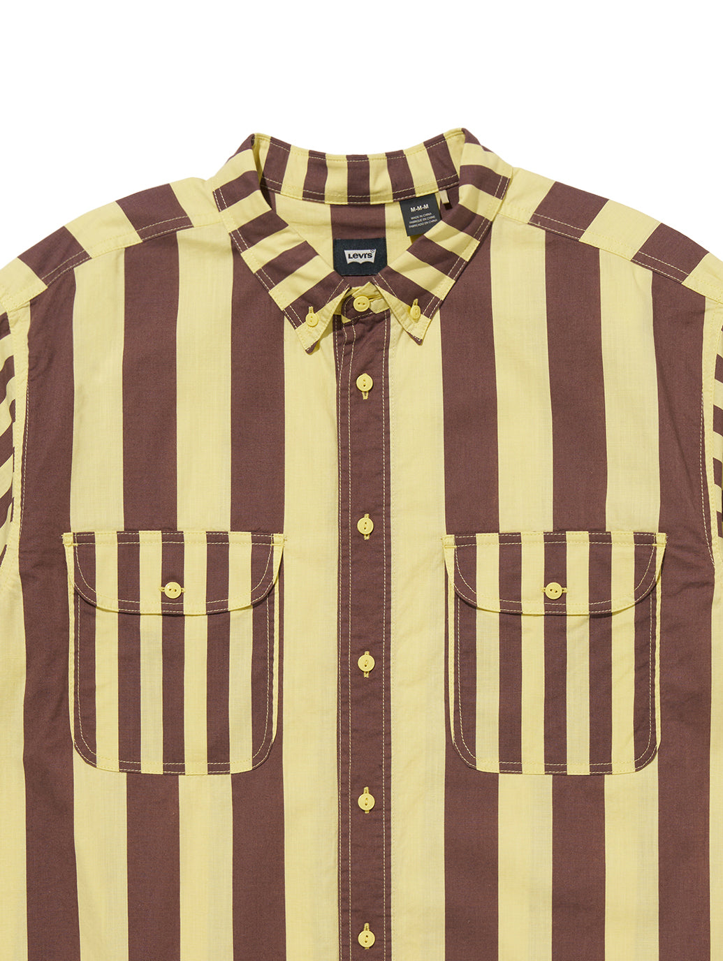 LEVI'S® SKATE 半袖シャツ イエロー BANANA SPLIT BROWN YELLOW