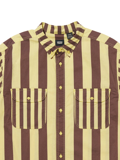 LEVI'S® SKATE 半袖シャツ イエロー BANANA SPLIT BROWN YELLOW