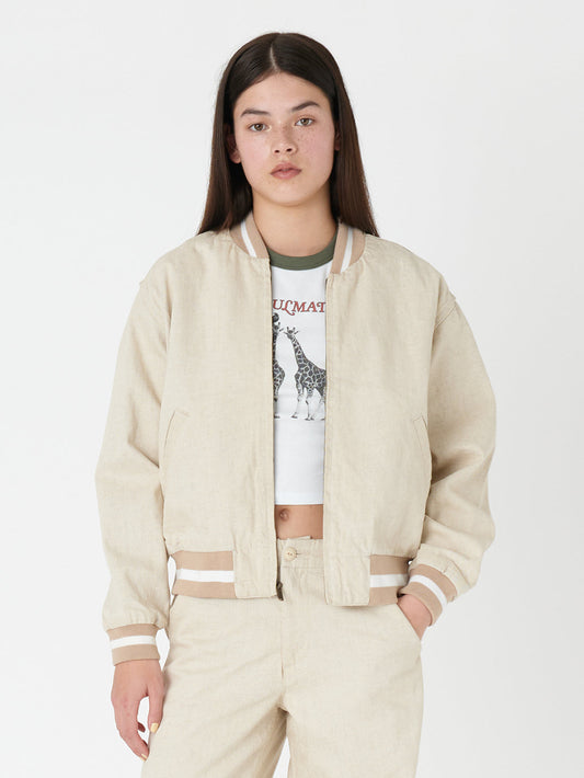 LEVI'S® MADE&CRAFTED® ボンバージャケット HEATHERED ベージュ SAND TAN RINSE