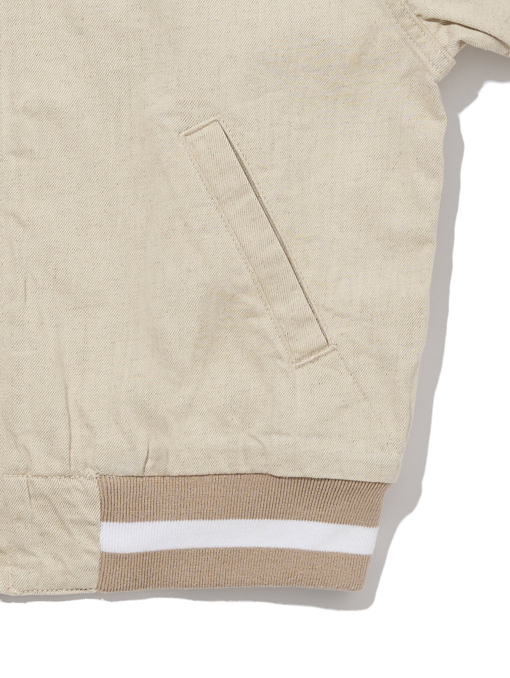 LEVI'S® MADE&CRAFTED® ボンバージャケット HEATHERED ベージュ SAND TAN RINSE