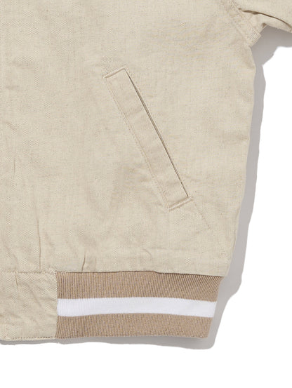 LEVI'S® MADE&CRAFTED® ボンバージャケット HEATHERED ベージュ SAND TAN RINSE