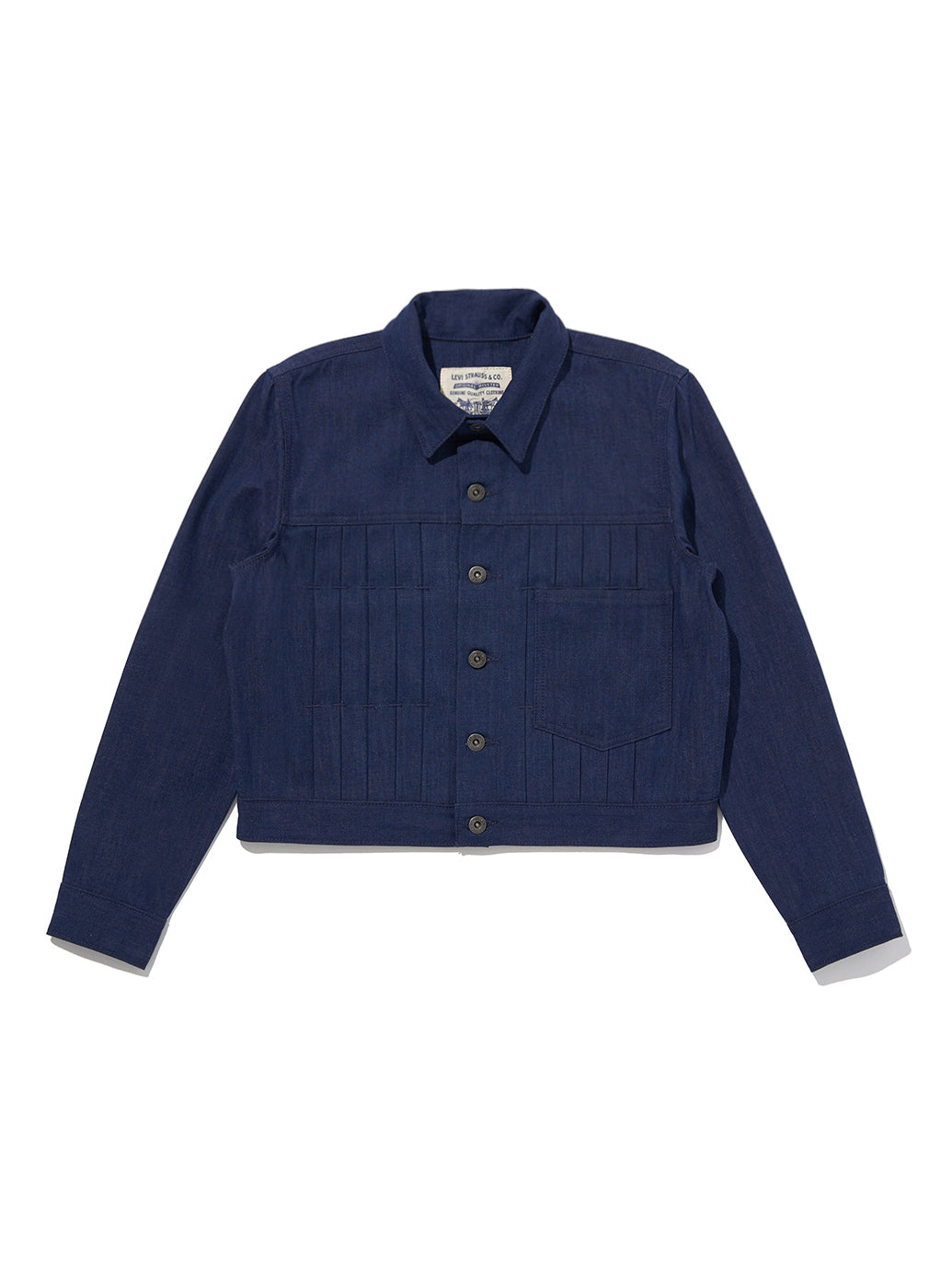 LEVI'S® MADE&CRAFTED® プリーツ トラッカージャケット PLEATED インディゴ RINSE
