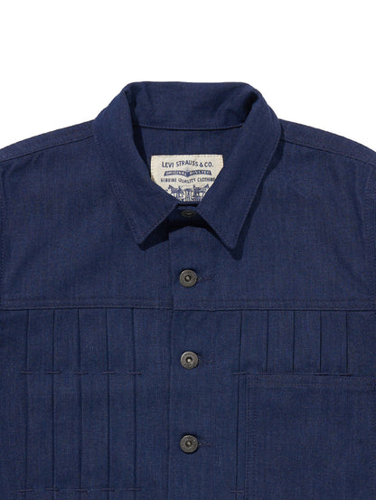 LEVI'S® MADE&CRAFTED® プリーツ トラッカージャケット PLEATED インディゴ RINSE