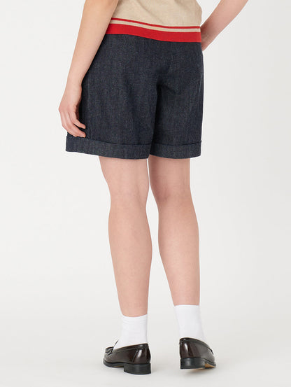 LEVI'S® MADE&CRAFTED® プリーツ ショーツ SKYLINE MOJ ダークインディゴ STONEWASH