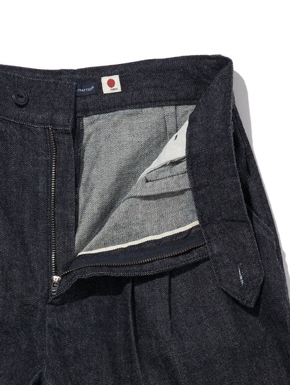LEVI'S® MADE&CRAFTED® プリーツ ショーツ SKYLINE MOJ ダークインディゴ STONEWASH