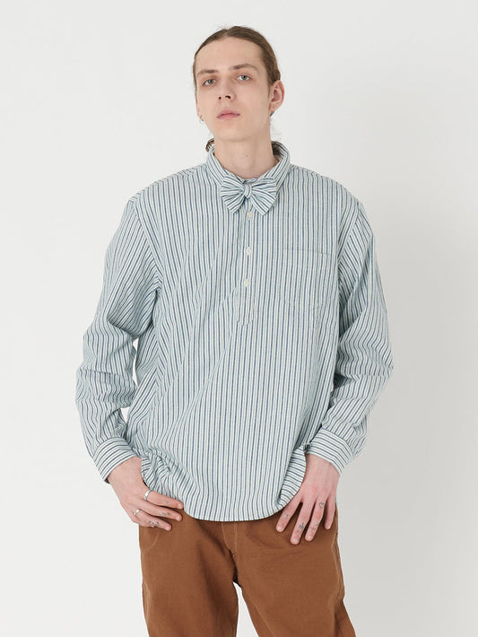 LEVI'S® VINTAGE CLOTHING ポップオーバー サンセットシャツ CLASSIC ブルー ECRU