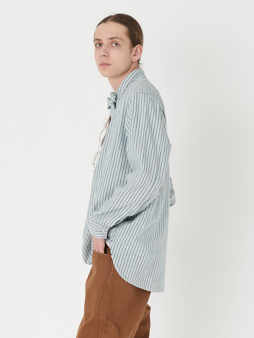 LEVI'S® VINTAGE CLOTHING ポップオーバー サンセットシャツ CLASSIC ブルー ECRU