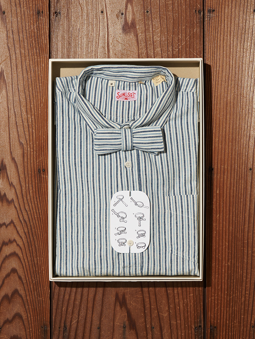 LEVI'S® VINTAGE CLOTHING ポップオーバー サンセットシャツ CLASSIC ブルー ECRU