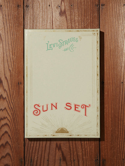 LEVI'S® VINTAGE CLOTHING ポップオーバー サンセットシャツ CLASSIC ブルー ECRU