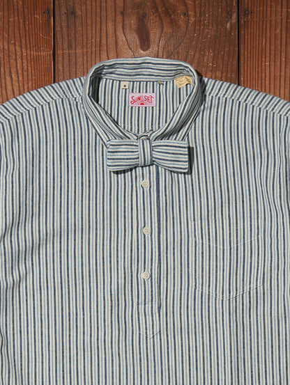 LEVI'S® VINTAGE CLOTHING ポップオーバー サンセットシャツ CLASSIC ブルー ECRU