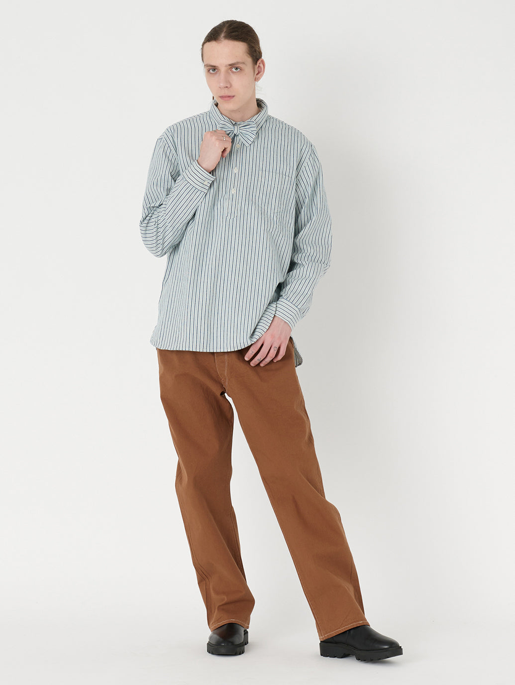 LEVI'S® VINTAGE CLOTHING ポップオーバー サンセットシャツ CLASSIC ブルー ECRU