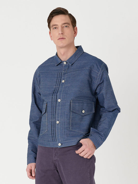 LEVI'S® VINTAGE CLOTHING 1879 プリーツブラウス ORGANIC リジッド