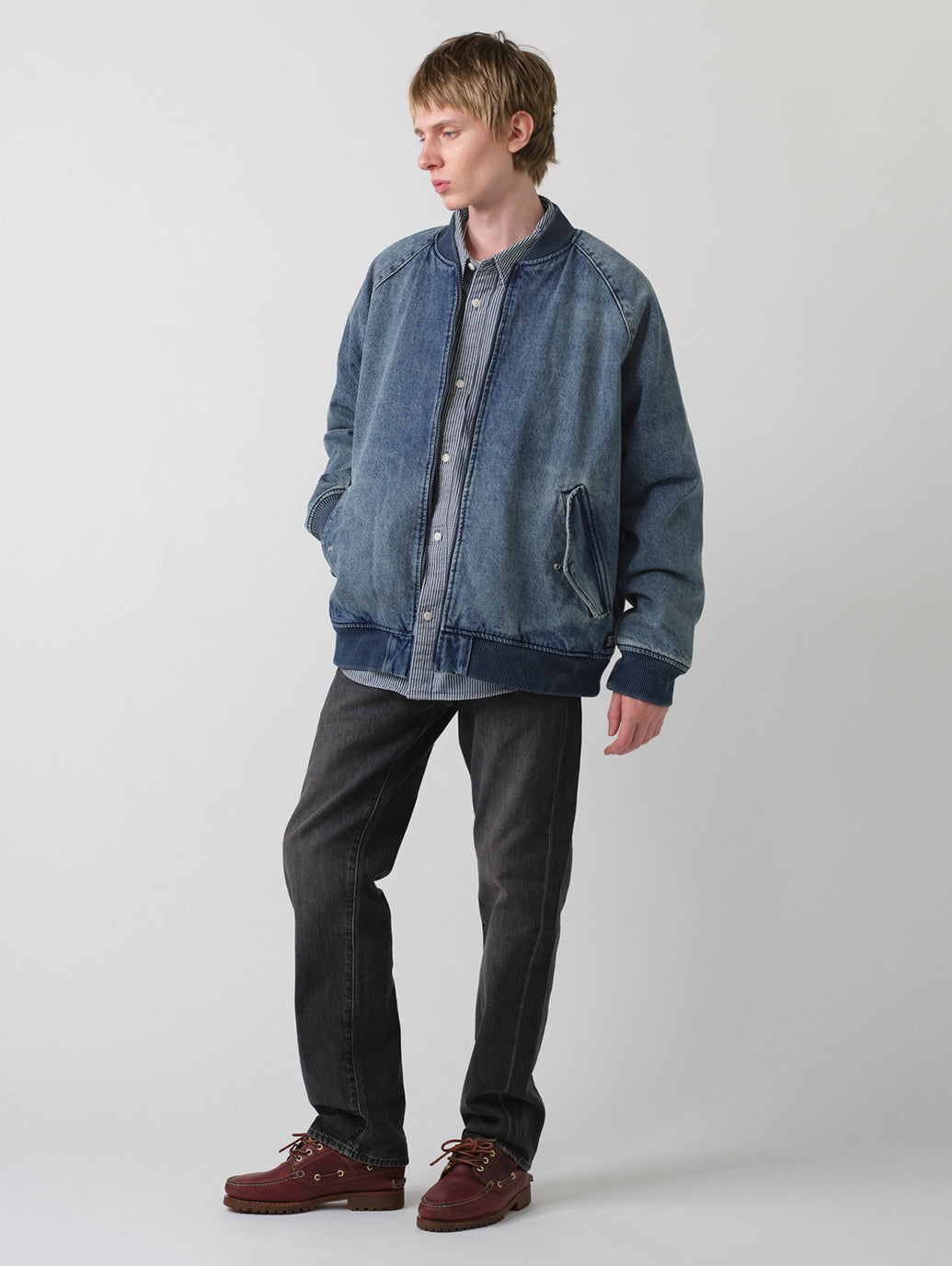 フライトジャケット ミディアムインディゴ