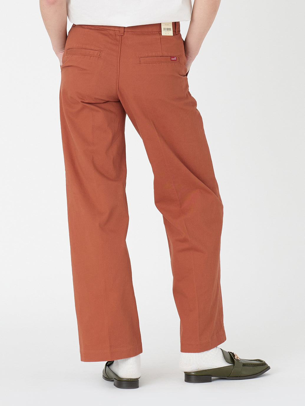 バギートラウザー オレンジ BAKED CLAY TWILL