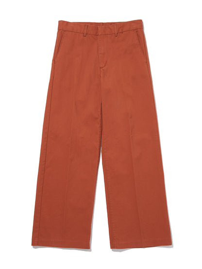 バギートラウザー オレンジ BAKED CLAY TWILL