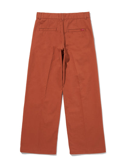 バギートラウザー オレンジ BAKED CLAY TWILL