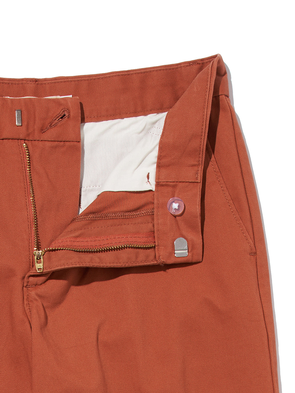 バギートラウザー オレンジ BAKED CLAY TWILL