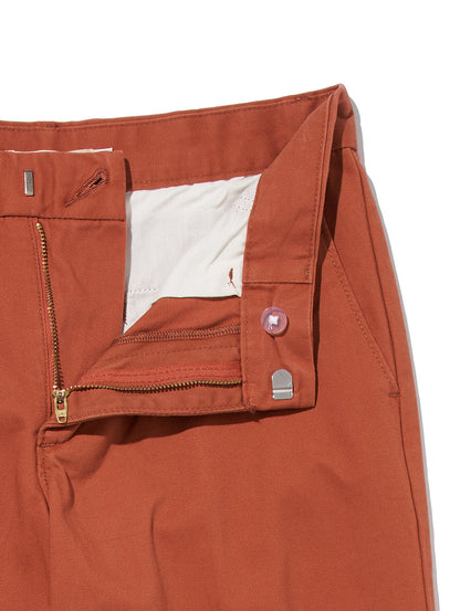 バギートラウザー オレンジ BAKED CLAY TWILL