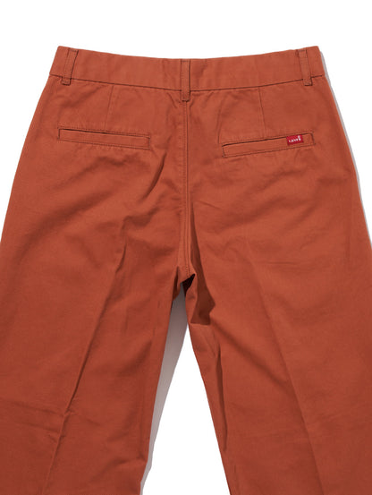 バギートラウザー オレンジ BAKED CLAY TWILL