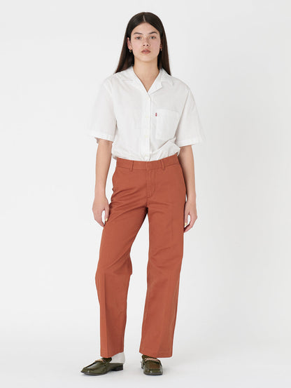 バギートラウザー オレンジ BAKED CLAY TWILL