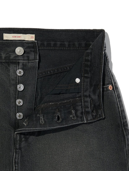 ICON デニム スカート ブラック