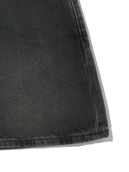 ICON デニム スカート ブラック