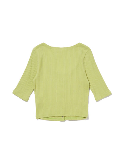 DRY GOODS カーディガントップス グリーン WEEPING WILLOW