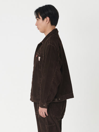 WORKWEAR SUNRISE トラッカージャケット ブラウン BLACK COFFEE