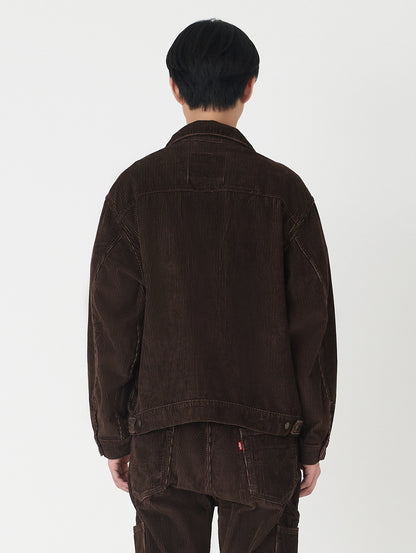 WORKWEAR SUNRISE トラッカージャケット ブラウン BLACK COFFEE