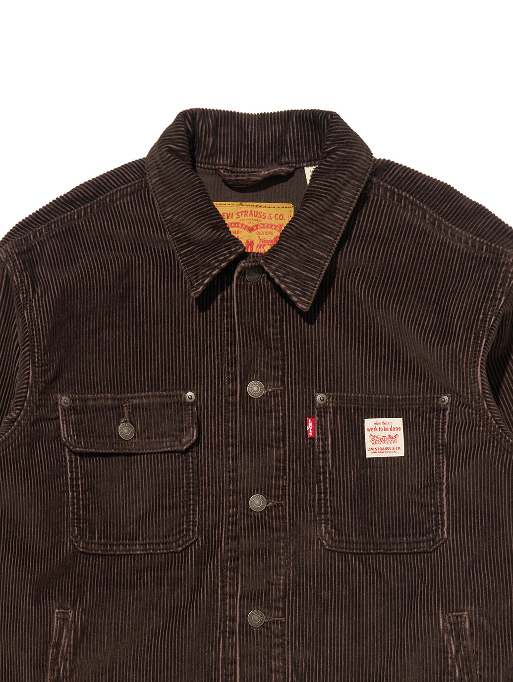 WORKWEAR SUNRISE トラッカージャケット ブラウン BLACK COFFEE