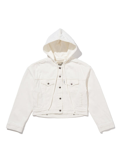 SILVERTAB™ フーデッド トラッカージャケット ホワイト RINSE