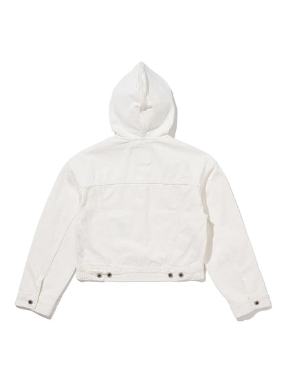 SILVERTAB™ フーデッド トラッカージャケット ホワイト RINSE