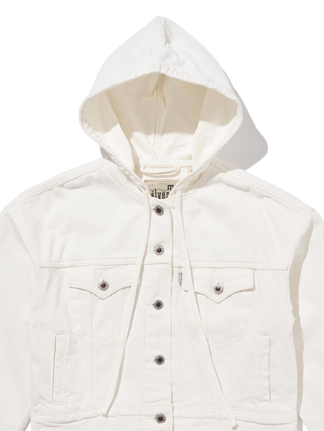 SILVERTAB™ フーデッド トラッカージャケット ホワイト RINSE