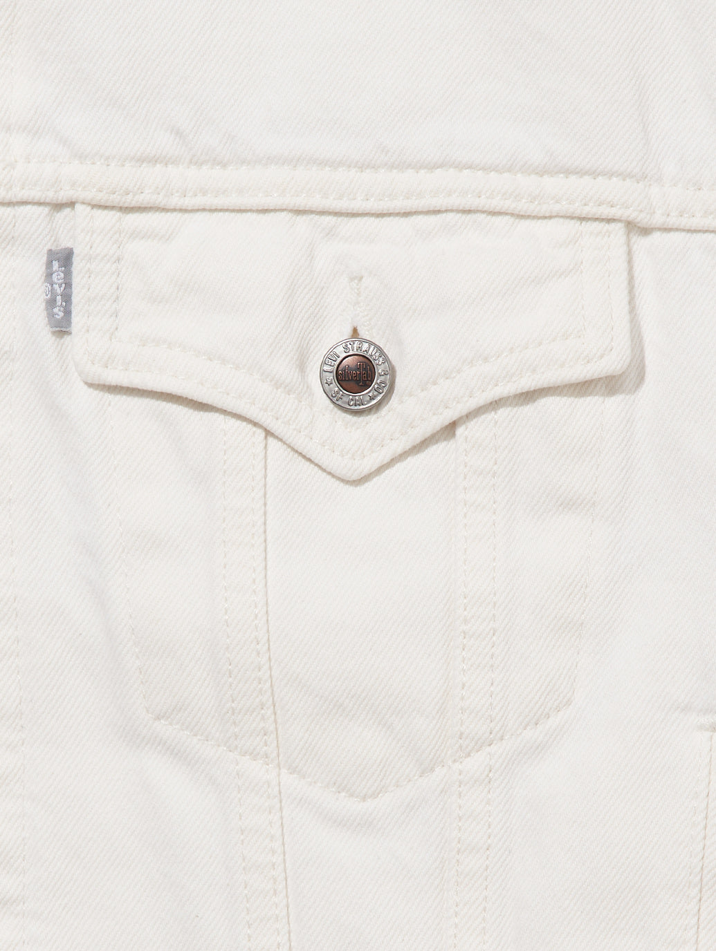 SILVERTAB™ フーデッド トラッカージャケット ホワイト RINSE