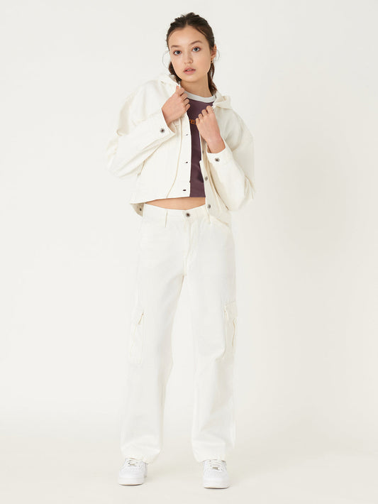 SILVERTAB™ フーデッド トラッカージャケット ホワイト RINSE