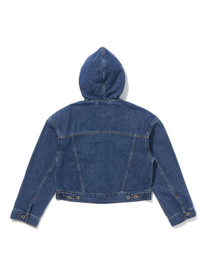 SILVERTAB™ フーデッド トラッカージャケット ミディアムインディゴ STONEWASH