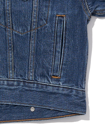 SILVERTAB™ フーデッド トラッカージャケット ミディアムインディゴ STONEWASH