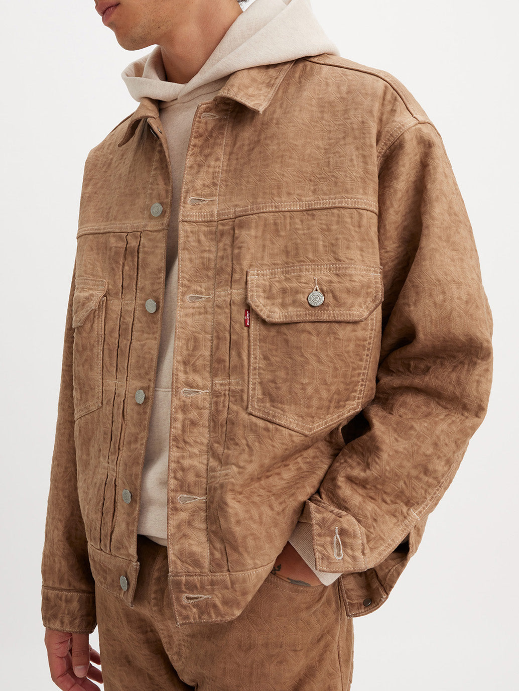 STUSSY & LEVI’S®  JACQUARD トラッカージャケット ブラウン