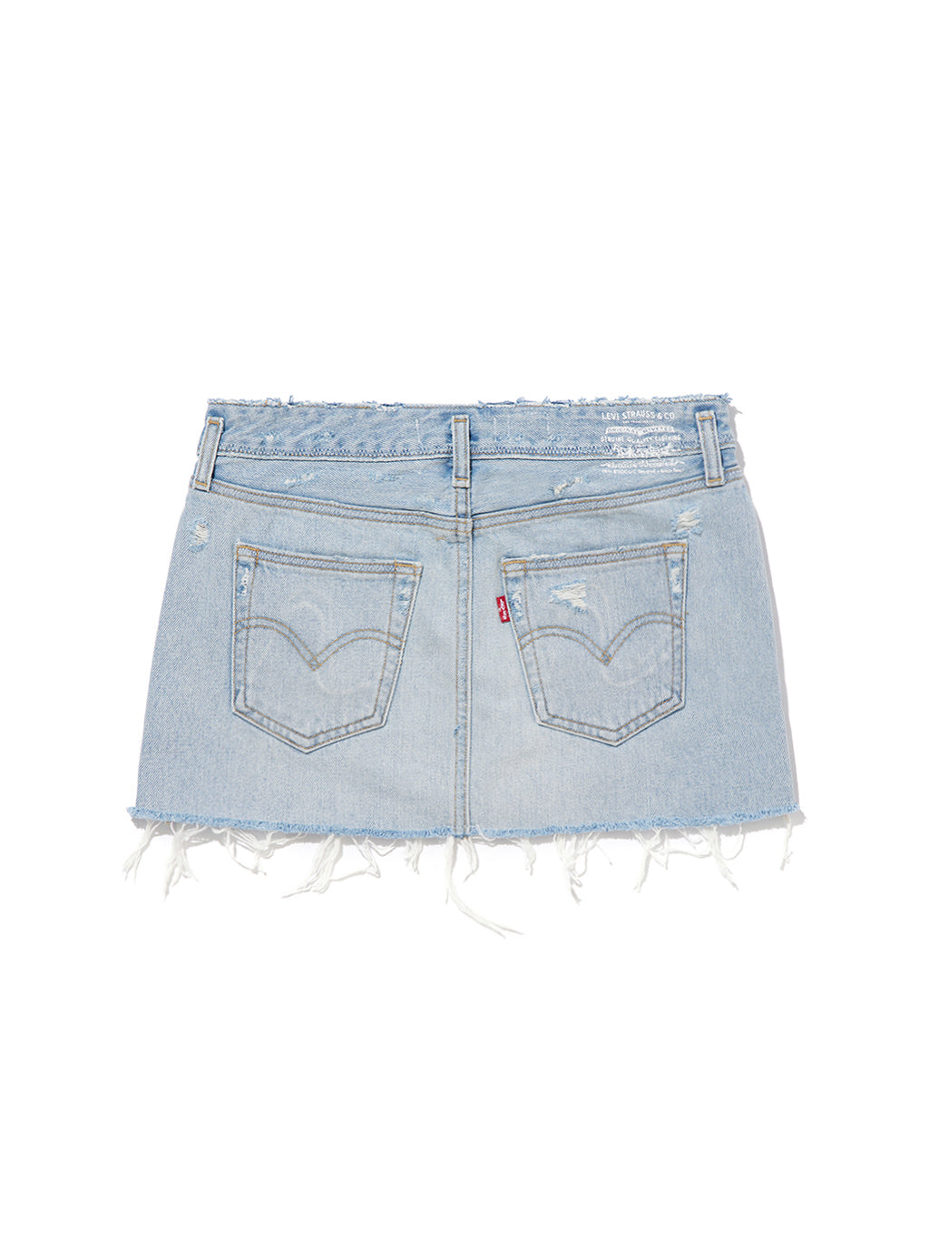 Levi’s® X ERL ミニスカート ライトインディゴ