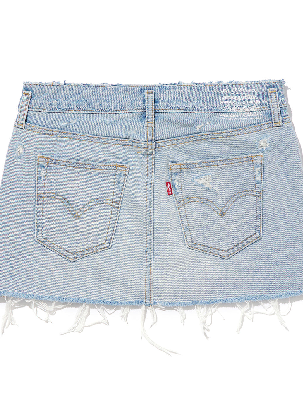 Levi’s® X ERL ミニスカート ライトインディゴ